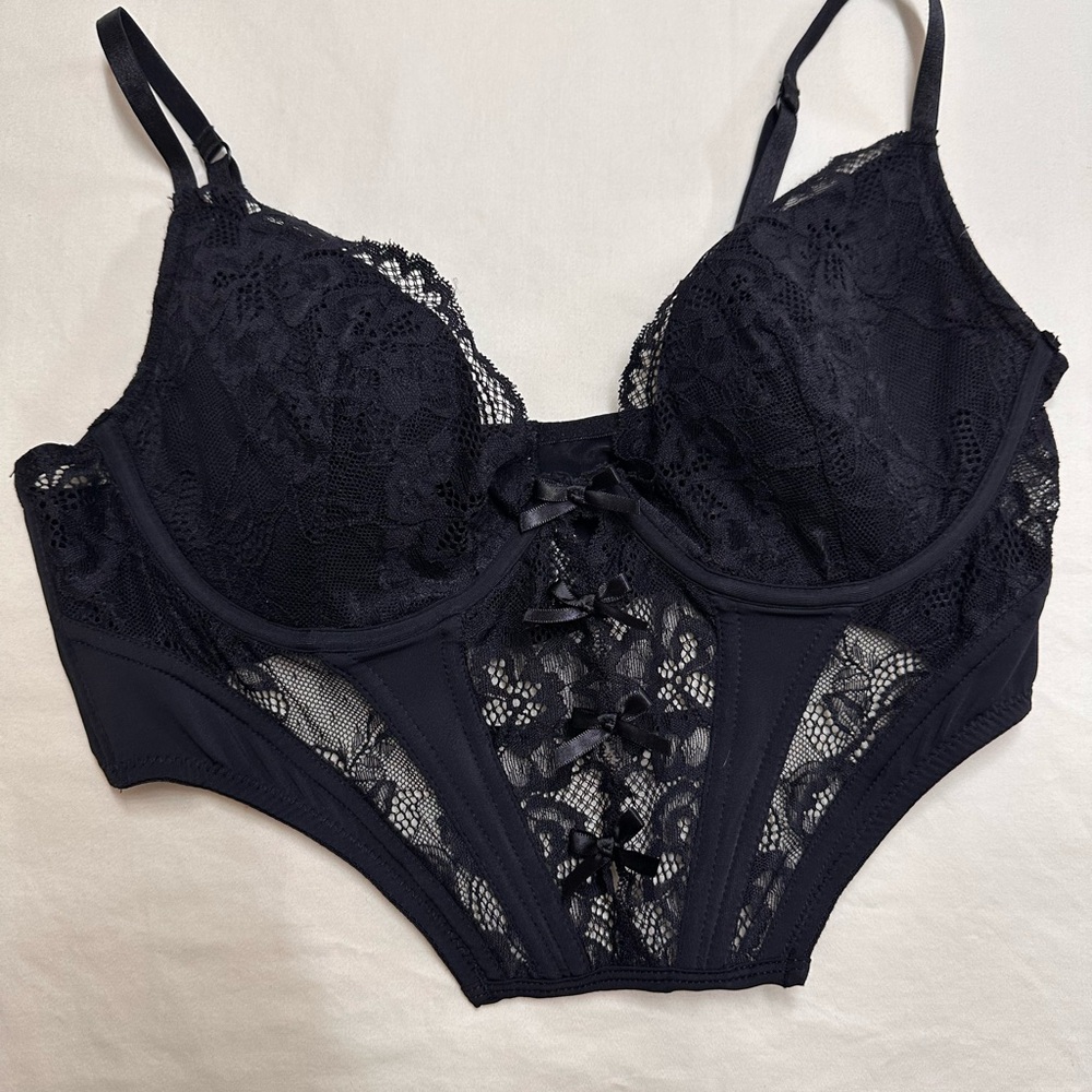 Anthropologie Black Lace Bra